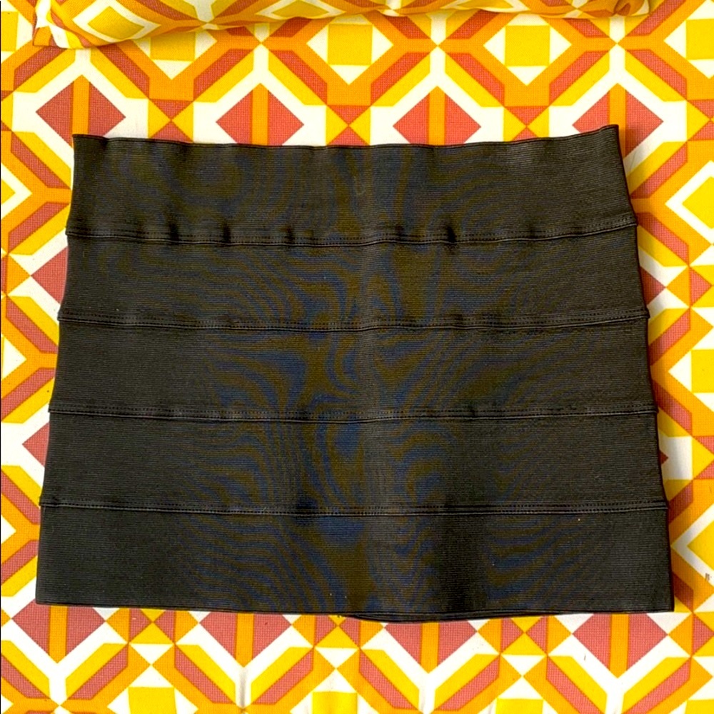 Black Mini Bodycon Skirt